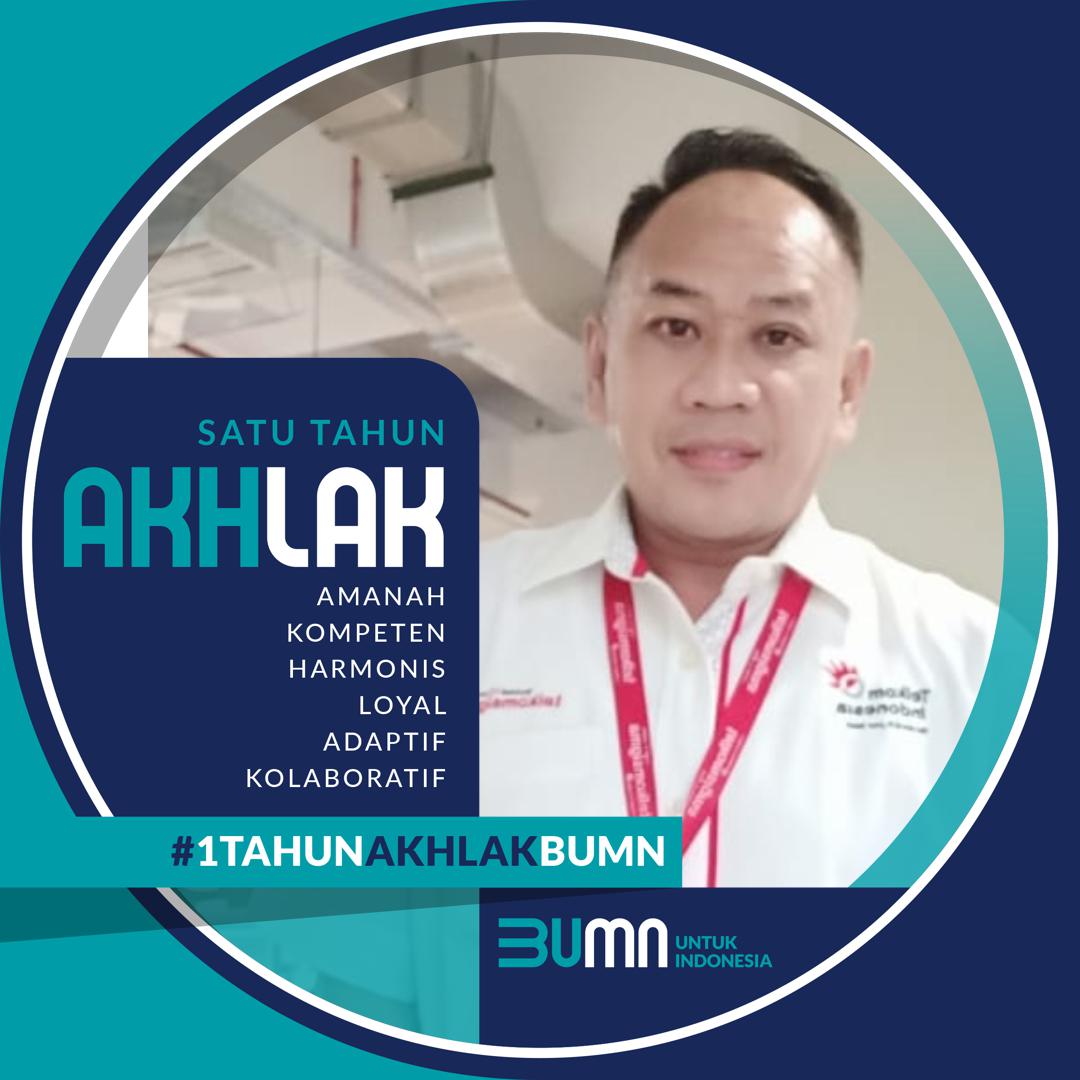 Agusyusdi's tweet photo. Peringatan 1 tahun AKHLAK BUMN, Bagiku dan Keluargaku. https://t.co/Begv1cDJ1G