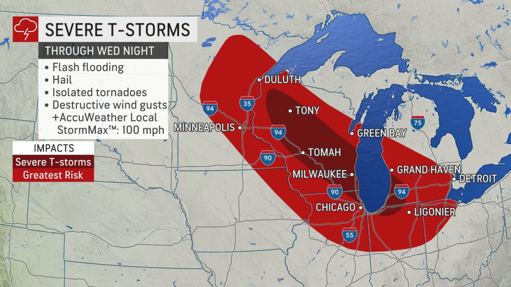 RT @accuweather: Chicago, Milwaukee metro areas at risk for damaging #derecho: https://t.co/h62miGtMUf