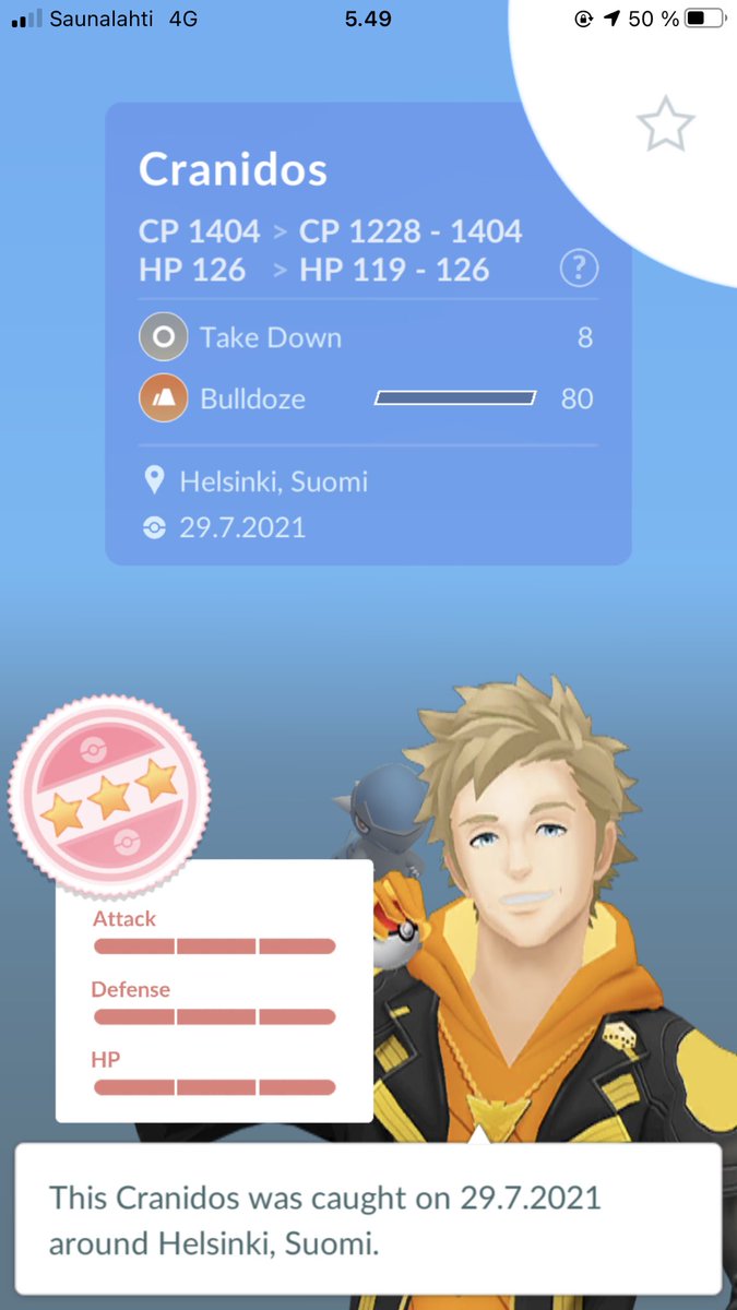 ”Let’s trade some Cranidos in hope of hundo” nevermind🙊😱😆
#PokemonGO #hundo #Cranidos