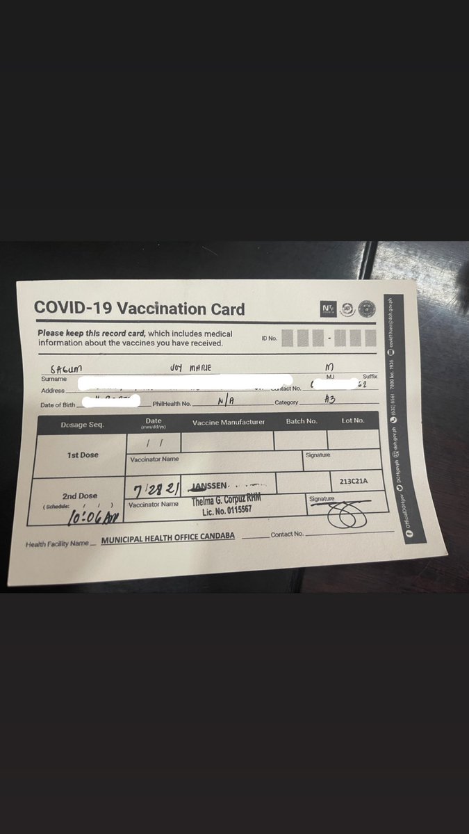 sagumjm's tweet photo. Got my Janssen Vaccine! 💉 https://t.co/b2fHs9OImS
