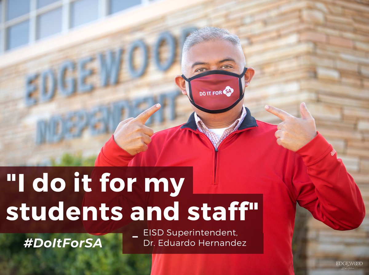 DrH_OnTheEdge's tweet photo. @EISDofSA Being proactive is important! I choose to mask up &amp; model healthy practices that honor people around me. I’m thinking of our community! Let’s take care of each other. Edgewood Let’s encourage each other!
@marthac11811953 @SCamachoDAVANDC @Joseph35670768 @Scarletknight10 https://t.co/unoynmf5cz