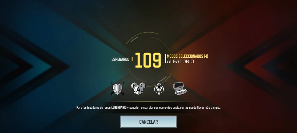 SamiF1's tweet photo. @CODMobile_ES Alguien ha podido jugar igualadas?  Tengo dos horas y no he encontrado partida https://t.co/kYah51yQhx