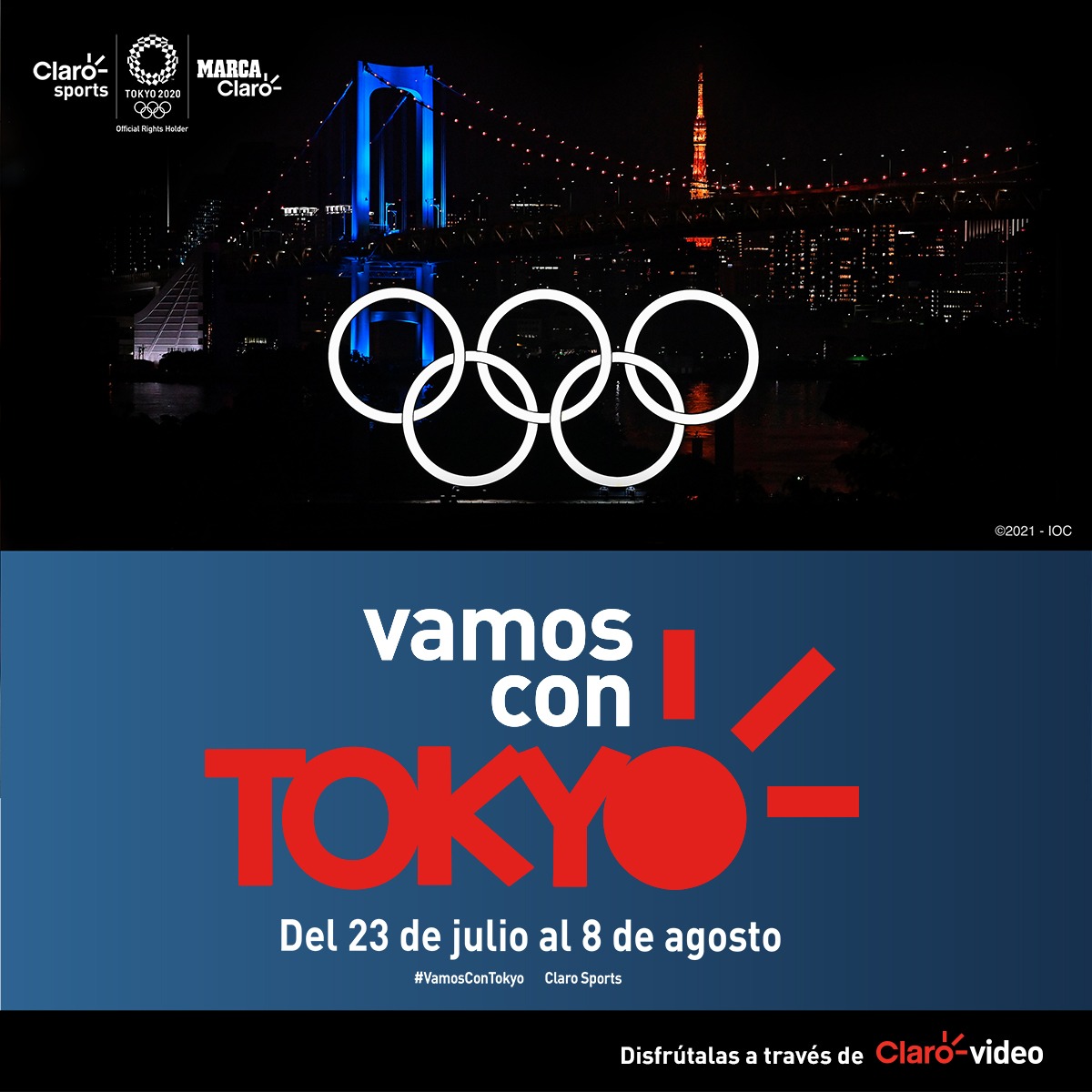 ¡Es tiempo de emocionarnos junto a los nuestros! 🇵🇦💯 Sigue las transmisiones de los Juegos Olímpicos Tokyo 2020 por Claro video. 🤩 <a href="/ClaroPanama/">@claropanama</a>