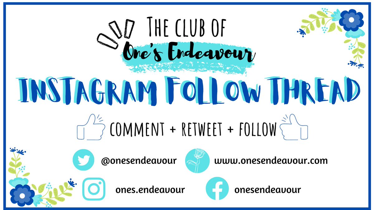 📌𝑰𝑵𝑺𝑻𝑨𝑮𝑹𝑨𝑴 𝑺𝑯𝑨𝑹𝑰𝑵𝑮 𝑻𝑯𝑹𝑬𝑨𝑫📌 

⭐️ Share your account's link
⭐️ Follow for more sharing
⭐️ Spread the love by RT&amp;like this post

I'll be returning all comments 
<a href="/BloggersHut/">Bloggers Hut ✨</a> #BloggersHutRT <a href="/BBlogRT/">BBlog RT</a> @cosyblogclub #theclqrt #TRJForBloggers #bloggerstribe