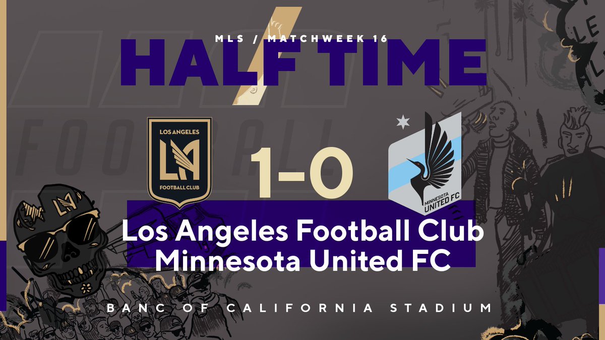 110football's tweet photo. HT | A turnover in the middle park and a very Vela like finish has @LAFC on top at the half. A sluggish start but gradually arriving more and more into the opponents box with danger. 

Thoughts on the half?

#LAFC #MNUFC
#MLS #LAFCvMNUFC https://t.co/PKn30JldJN
