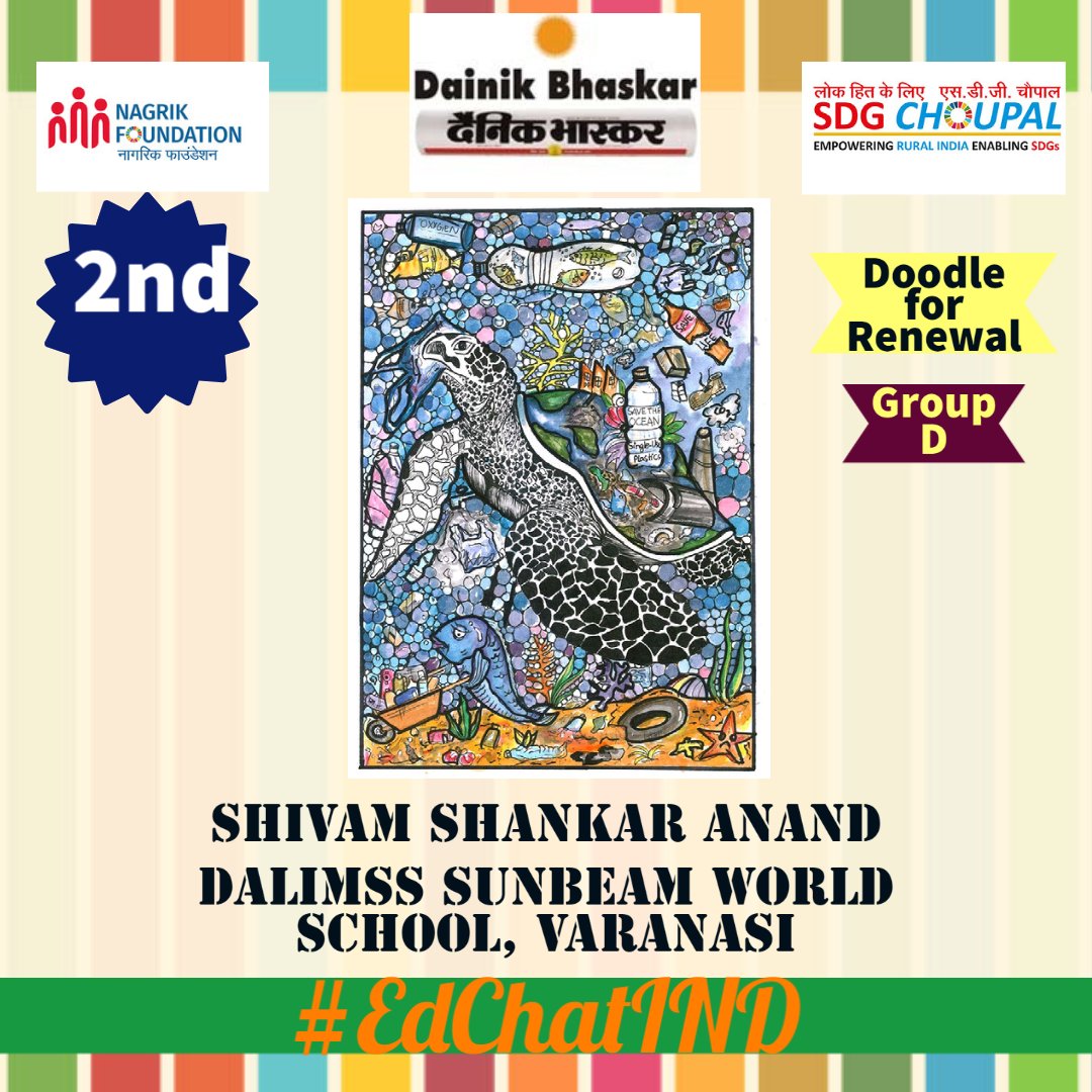 edu_sdg's tweet photo. 🥁🥁🥁🥁
Results of 
#1000DaysofSDGBanner
#DoodleforRenewal
Group D
1- Shikhar Gupta
2- Shivam Shankar Anand
3- Sakshi Sinha

#1000DaysOfSDGAction 
#SDGKiBaat
#SDGChoupal
Congratulations to all the participants and to our dear winners. 
🏆🏆🏆🏆🏆 https://t.co/pkkCJe5PnU
