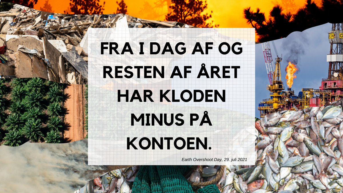 Earth Overshoot Day er kommet: I dag har vi opbrugt årets ressourcer. 

Keep in mind, at hvis alle levede som os i Danmark, ville datoen falde allerede i marts. Det er blot én af mange grunde til at kæmpe for at #MoveTheDate #dkpol #dkgreen