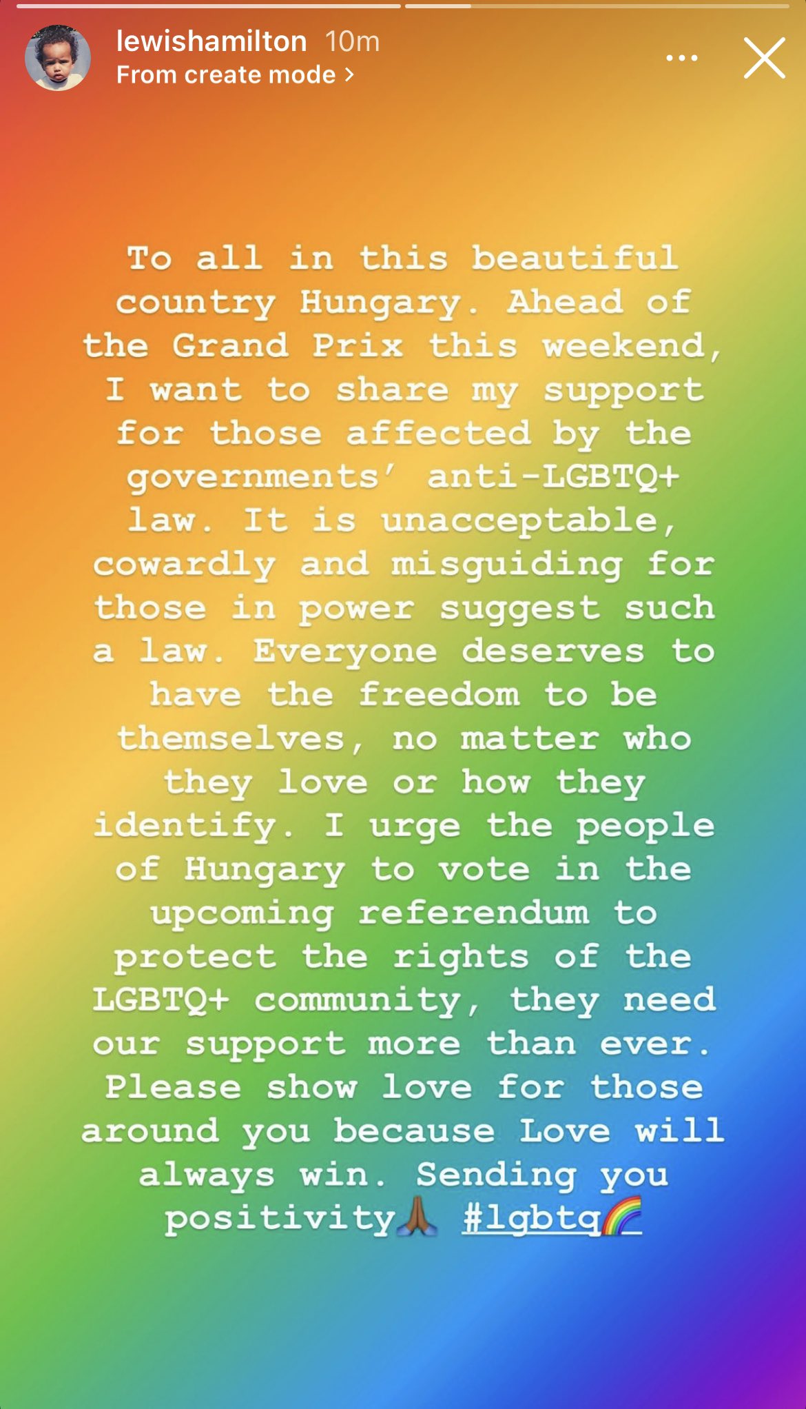 Lewis Hamilton spreekt zich uit tegen Hongaarse overheid voor Grand Prix