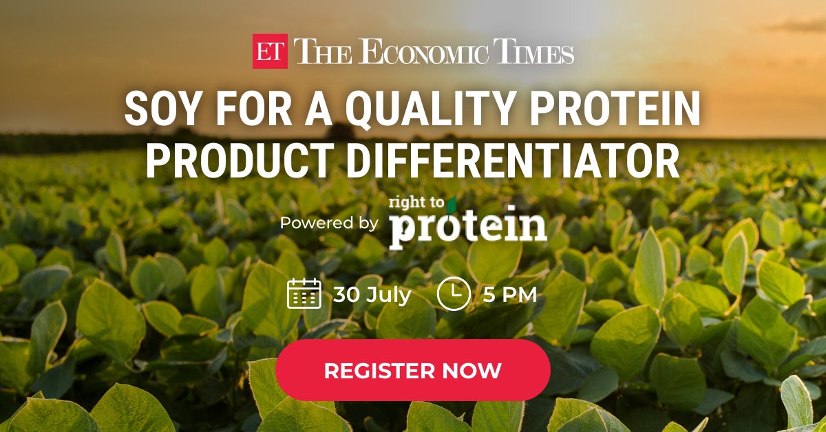 EconomicTimes's tweet photo. Sponsored | #ProteinWeek21: Explore benefits of high quality feed ingredients for poultry, livestock and aquaculture. Join experts https://t.co/ZkcZAWNh99 to know the role of retailers in making India protein sufficient. @righttoprotein https://t.co/6fsOaSkvQN