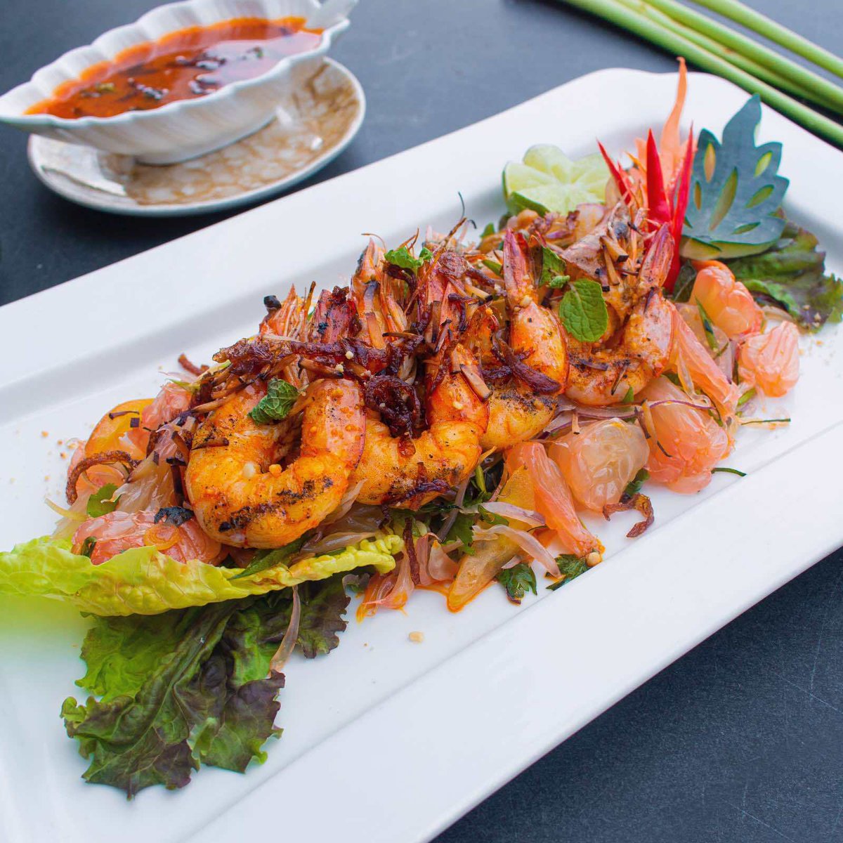 The combination of Shrimp and Pomelo is just outstanding. Try our Pomelo Salad from our Thai Menu available for dine in and take away!
.

For table reservations and takeaway orders, please contact reservations@manilahouseinc.com or text us at (0917) 8163685

#manilahouse #manilah