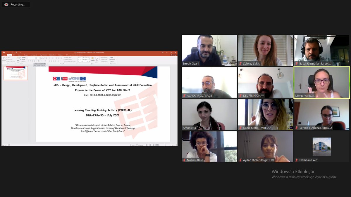 erdplatform's tweet image. E-R&amp;amp;D projemizin 2. günündeyiz. Çok güzel bir ENERGİZER etkinliği ile başladık. Paydaşlarımızın sunmuş olduğu katkılardan dolayı teşekkür ederiz. VITECO e-Learning Solutions Türkiye Ulusal Ajansı İstanbul Üniversitesi-Cerrahpaşa   Target Teknoloji Transfer Ofisi MAN Truck &amp;amp; Bus