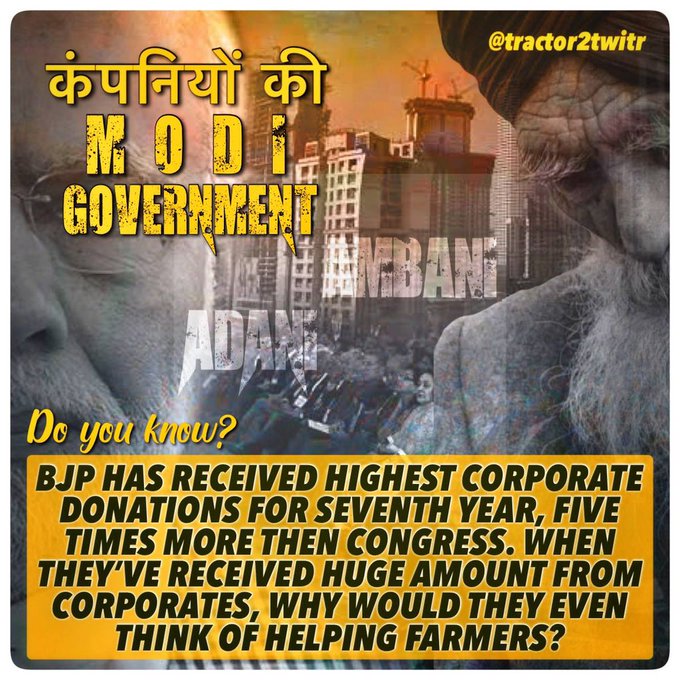 OfficialNadeem3's tweet photo. Would you agree?

Modi government of the corporate, by the corporate and for the corporate. #कंपनियों_की_मोदी_सरकार #Kerala #DeepikaKumari #बदहाल_किसान_दलाल_सरकार  #KGF2  #सुदर्शन_न्यूज़_बैन_करो #Tokyo2020 #TokyoOlympics #InternationalTigerDay #atanudas #sindhu #GoForGold #COVID https://t.co/lXttViN6u8