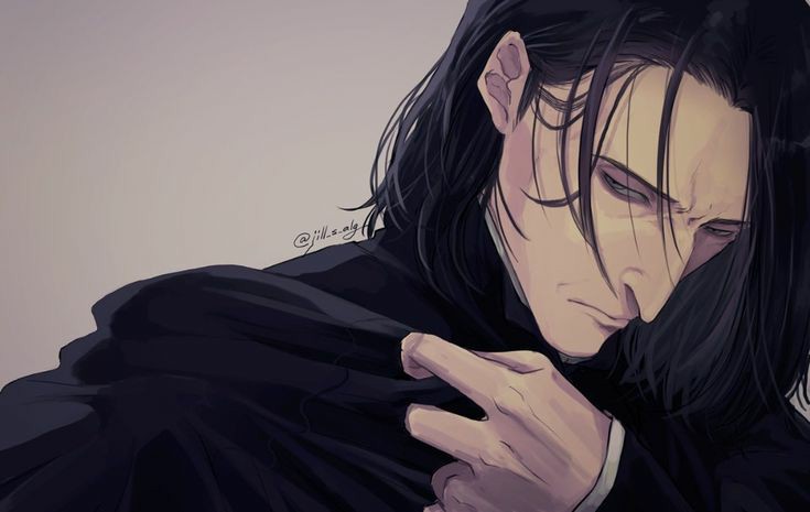 Severus Snape  These Harry Potter Anime Illustrations Are So Cute You  Might Pass Out  POPSUGAR Tech Photo 7