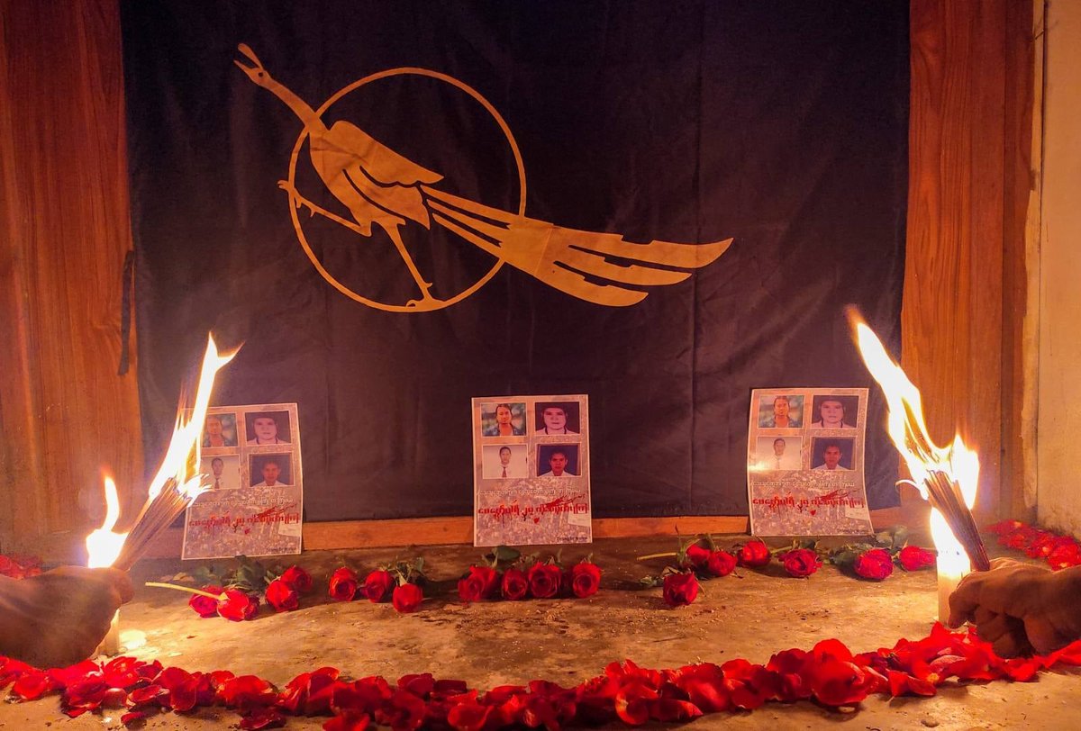 IrrawaddyNews's tweet photo. A memorial service was held in Dawei, Tanintharyi Region on Wednesday evening for those who were killed in junta forces’ crackdown on anti-regime protesters five months ago. 
(Photo: DGSC)
#WhatsHappeningInMyanmar https://t.co/RtXqYtX1Wq