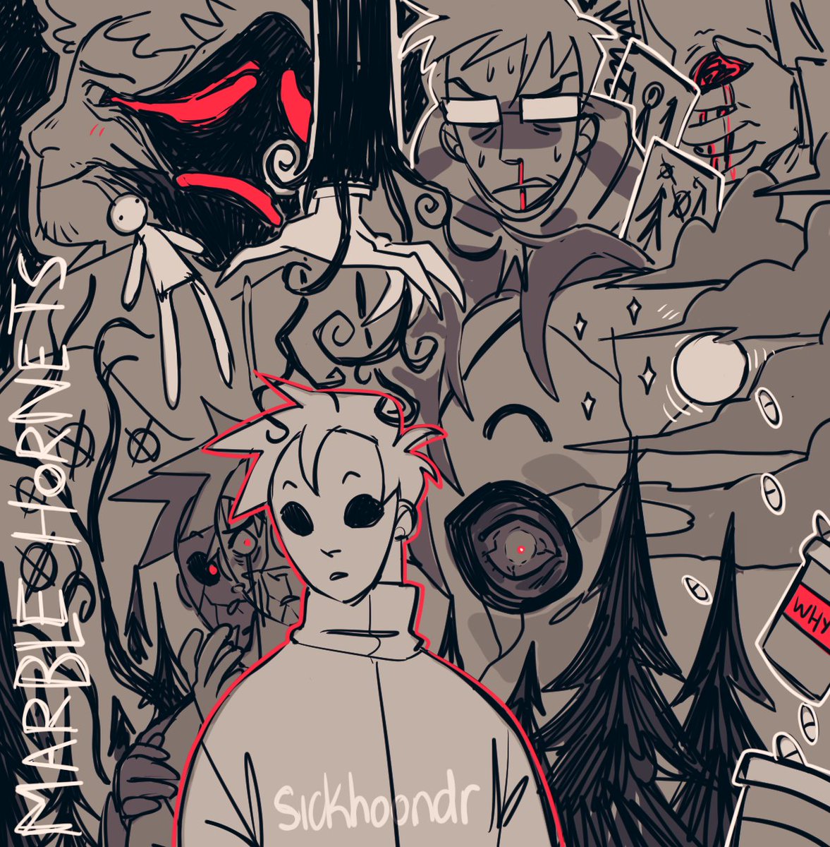 u know i keep that mf thang on me
#myart #marblehornets