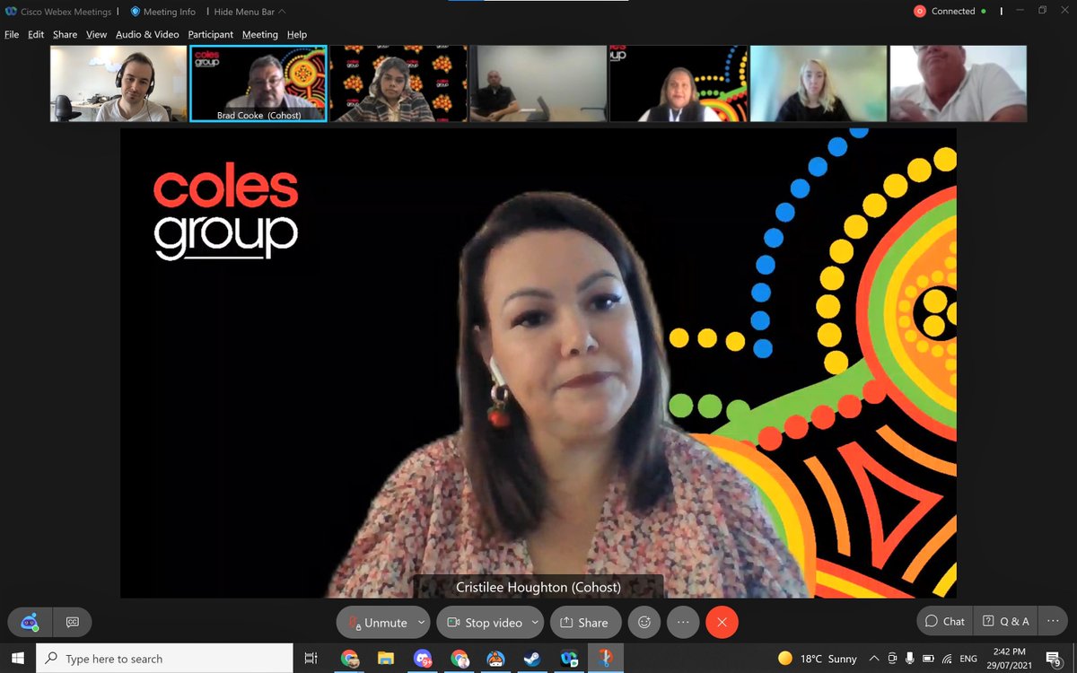 What a deadly group of Aboriginal and Torres Strait Islander leaders! Such a great panel discussing triumphs, struggles and the future opportunities for our mob. #NAIDOC2021 <a href="/Coles/">Coles Supermarkets</a> <a href="/naidocweek/">NAIDOC</a>