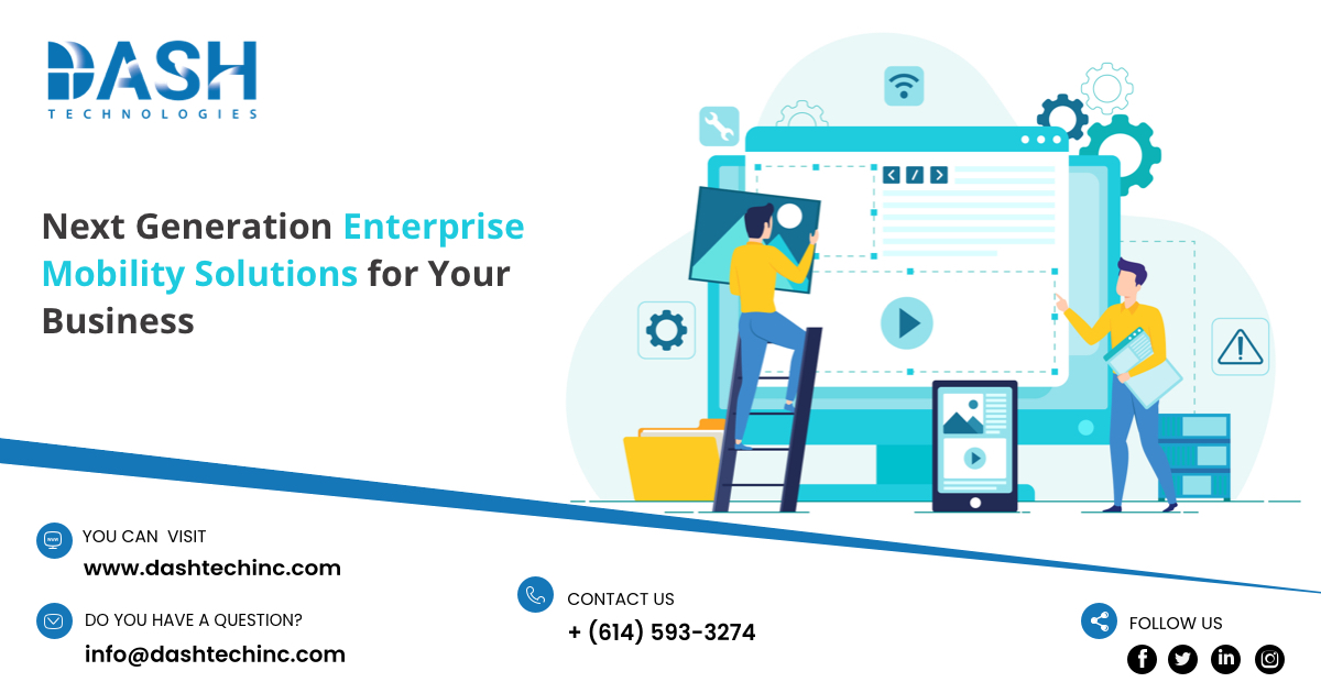 dashtechinc's tweet image. Next Generation #Enterprisemobilitysolutions for Your Business!

Dash Technologies’ enterprise #appdevelopment solutions are helping enterprises to get an accurate and result-oriented technique to reach out to their target audiences. 
 Read More:- bit.ly/36ZK2if