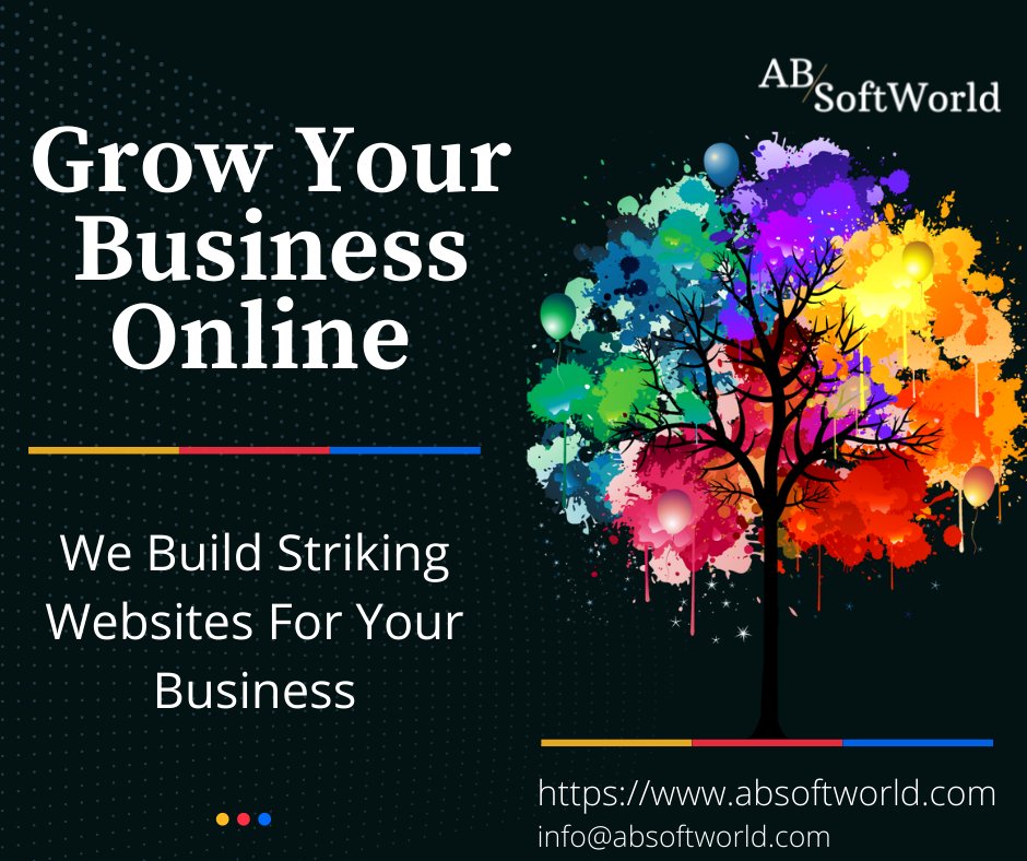 SoftworldAb's tweet photo. Grow Your Business Online.We Build Striking Websites For Your Business.
.
.
.
To Make Digital Presence of Your Business Visit Us : https://t.co/4uxnQ23HX5
.
.
#software #website #websitedesign #seo #webdevelopment #absoftworld #digital 
#digitalmarketing #computerscienece https://t.co/xJZMDcATTA