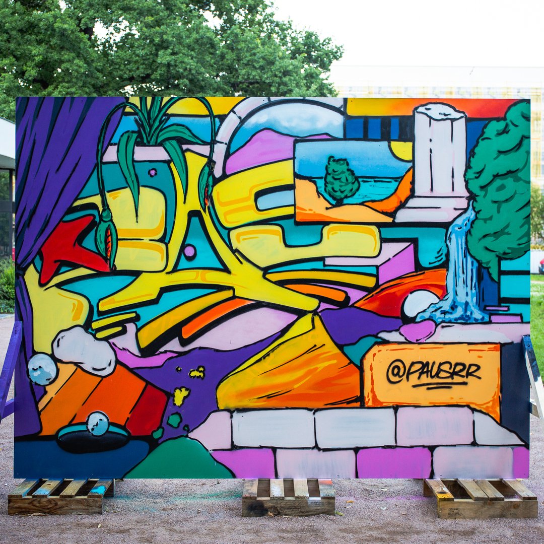 sureshuntrail's tweet photo. Do not disturb, we doin something here w #pausrr🥰
#podebrady #kolonada #olomouc #mestogalerie #streetart #graffiti #czechia #pauser #sprayart https://t.co/i2aoTNR938