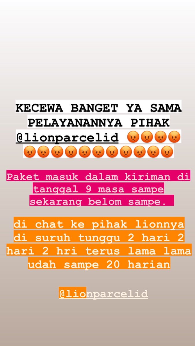 florenregii's tweet photo. @lionparcel_ TOLONG TANGGUNG JAWAB PENUH BARANG SAYA YANG HILANG #lionparcel https://t.co/iqYpX4thyT