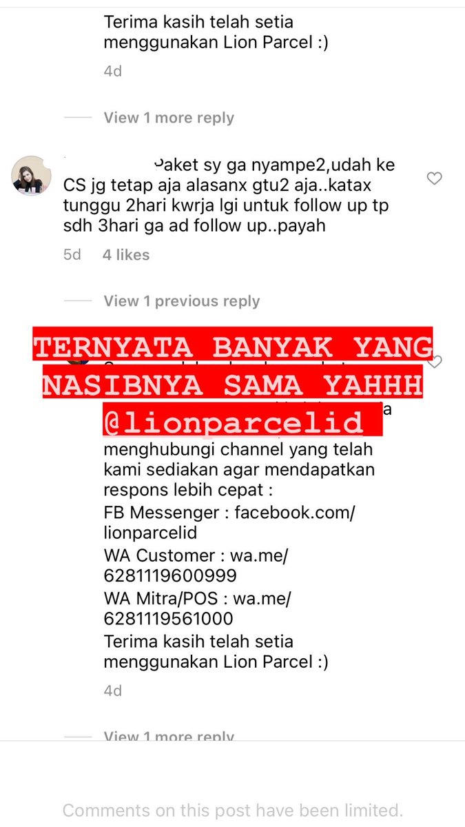 florenregii's tweet photo. @lionparcel_ TOLONG TANGGUNG JAWAB PENUH BARANG SAYA YANG HILANG #lionparcel https://t.co/iqYpX4thyT