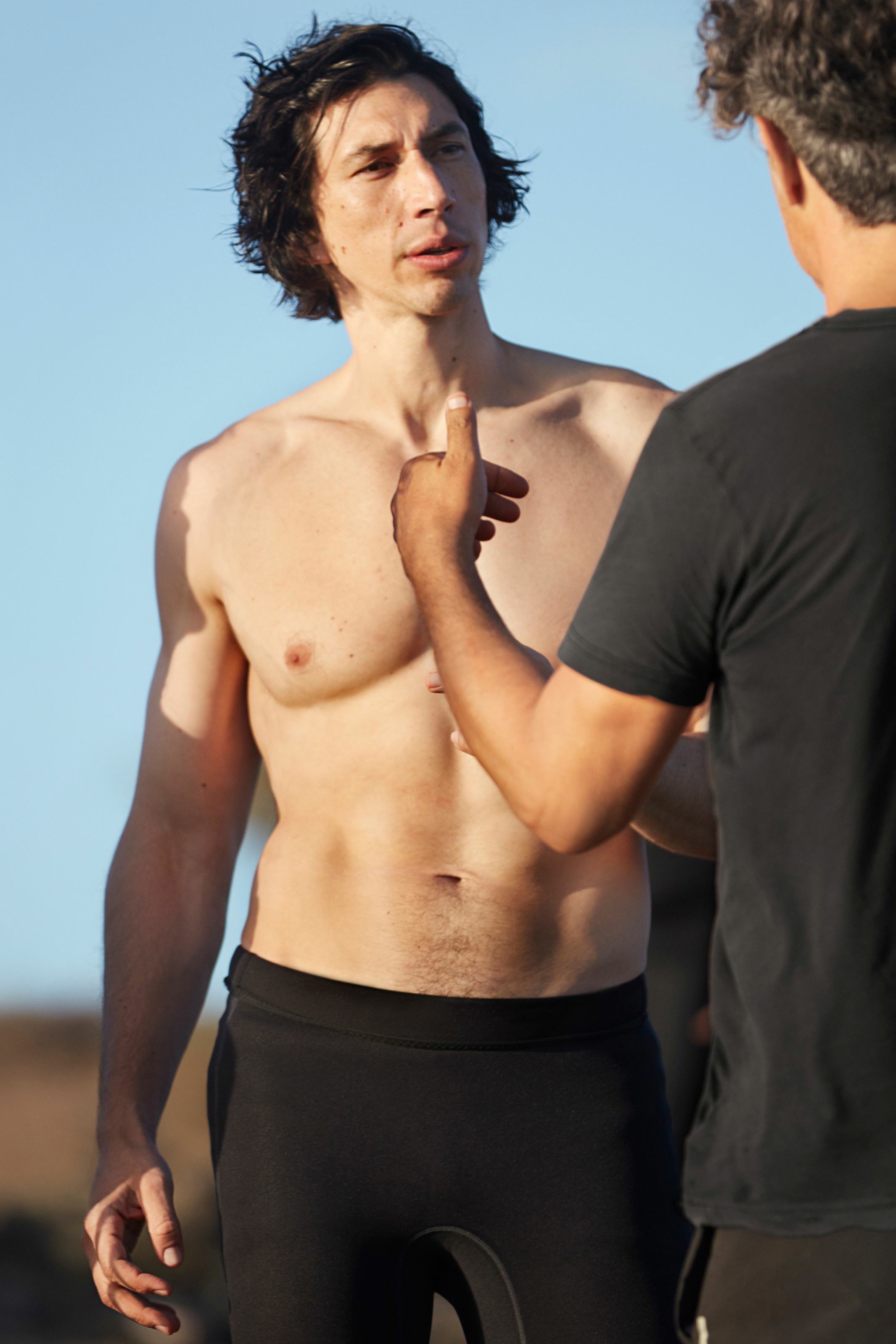 Adam Driver's second shirtless Burberry campaign goes viral. Again