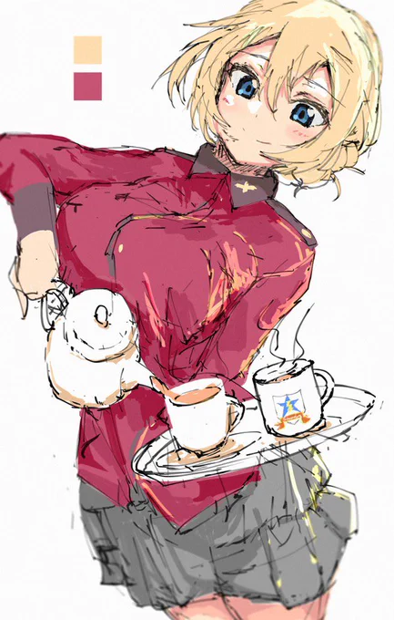 一押しの女性二人組をテーマにご依頼頂きました🎨🖌これから作業に入ります。 