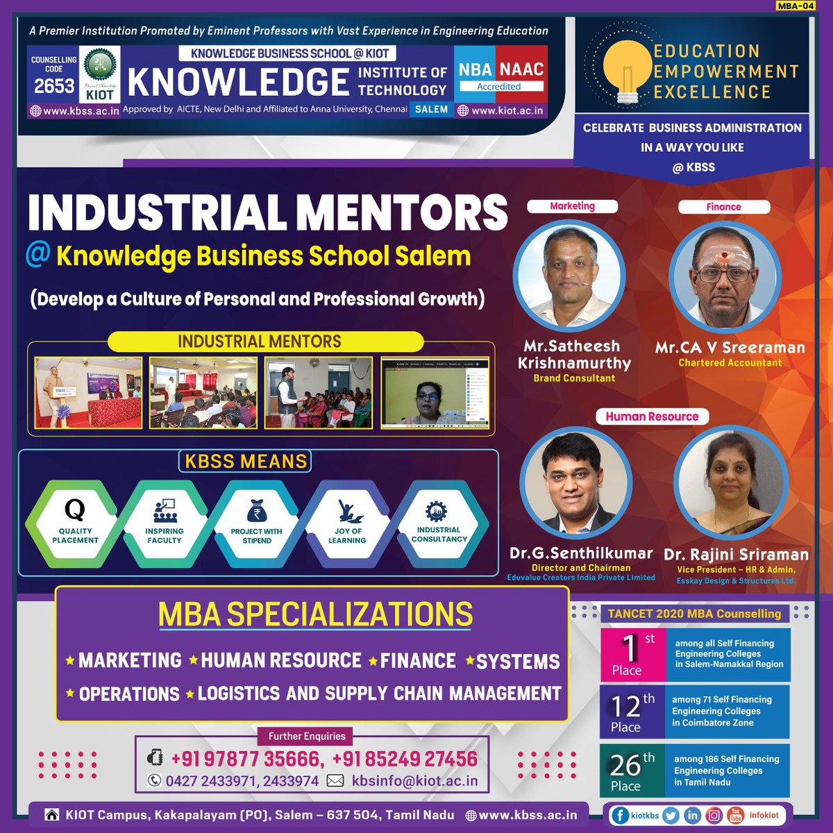infokiot's tweet photo. Industrial Mentors @ KBSS - Develop a culture of personal and professional growth!

About KIOT : https://t.co/07xe9B71x6 

TNEA Code : 2653

For Admissions : https://t.co/JHyjlAXFgT

Contact : 98947 01234, 95009 41414 https://t.co/SnbtqHlET0