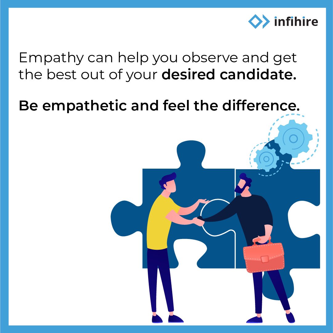 Empathy has become an indispensable skill for talent recruiters today. It will certainly reshape the way employers hire and retain talent in coming times. 

#hr #recruitment #recruiter #hiring #careers #recruitmenttools #recruting #talentacquisition
