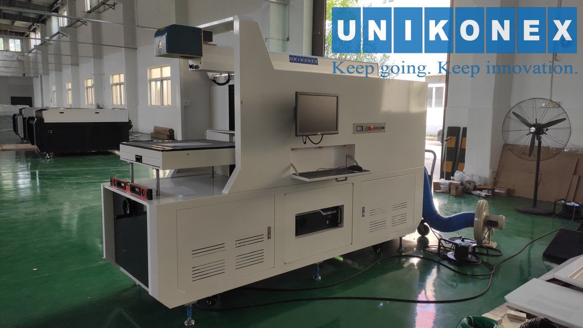 Unikonex_Tech's tweet image. The equipment to be exhibited in August is ready, with integrated design, smooth body lines, and attractive appearance🤩🤩. This is a machine designed specifically for engraving of non-metallic materials.
#CO2lasermarkingmachine #laserengraving #vinyllaserengraving #vinylkisscut