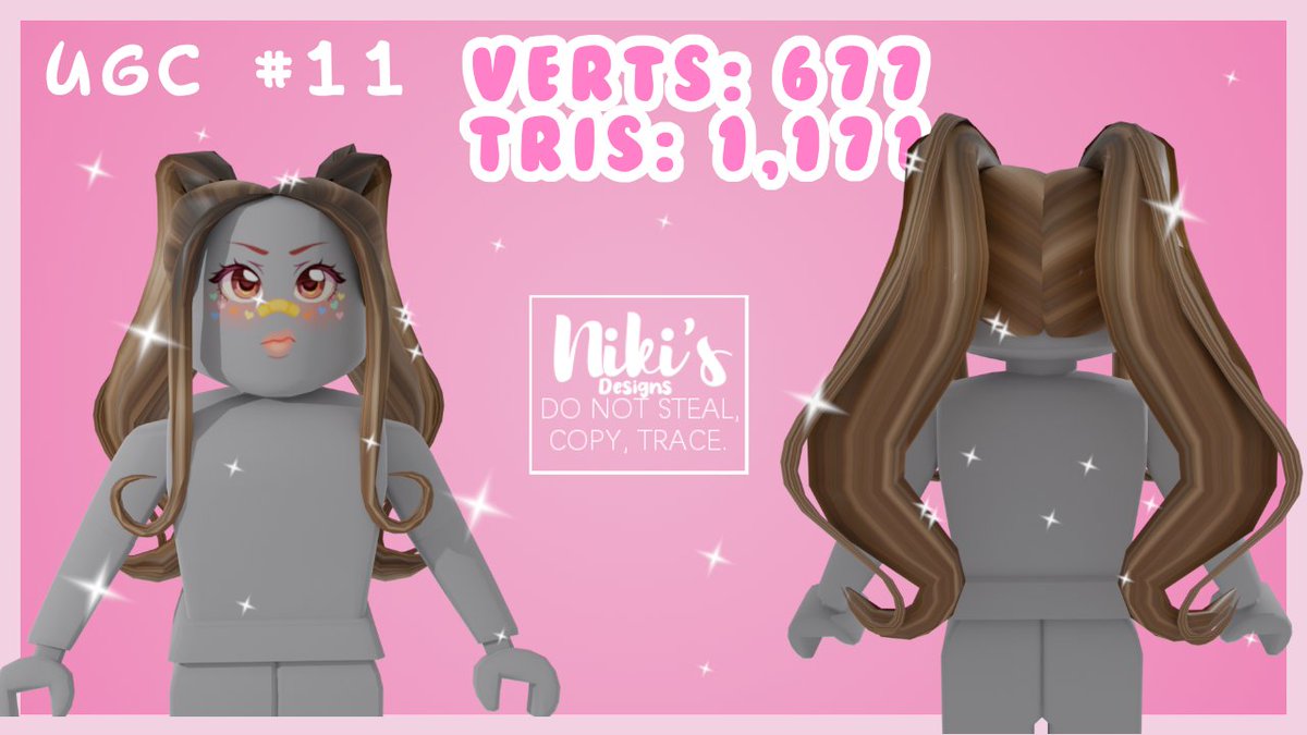 butterflyxarts's tweet photo. Ugc #11 pixie tails! 
i like how they look from the back 

#ugcconcept #robloxugc #robloxdev #blender #ugc https://t.co/raJvHrCPtf