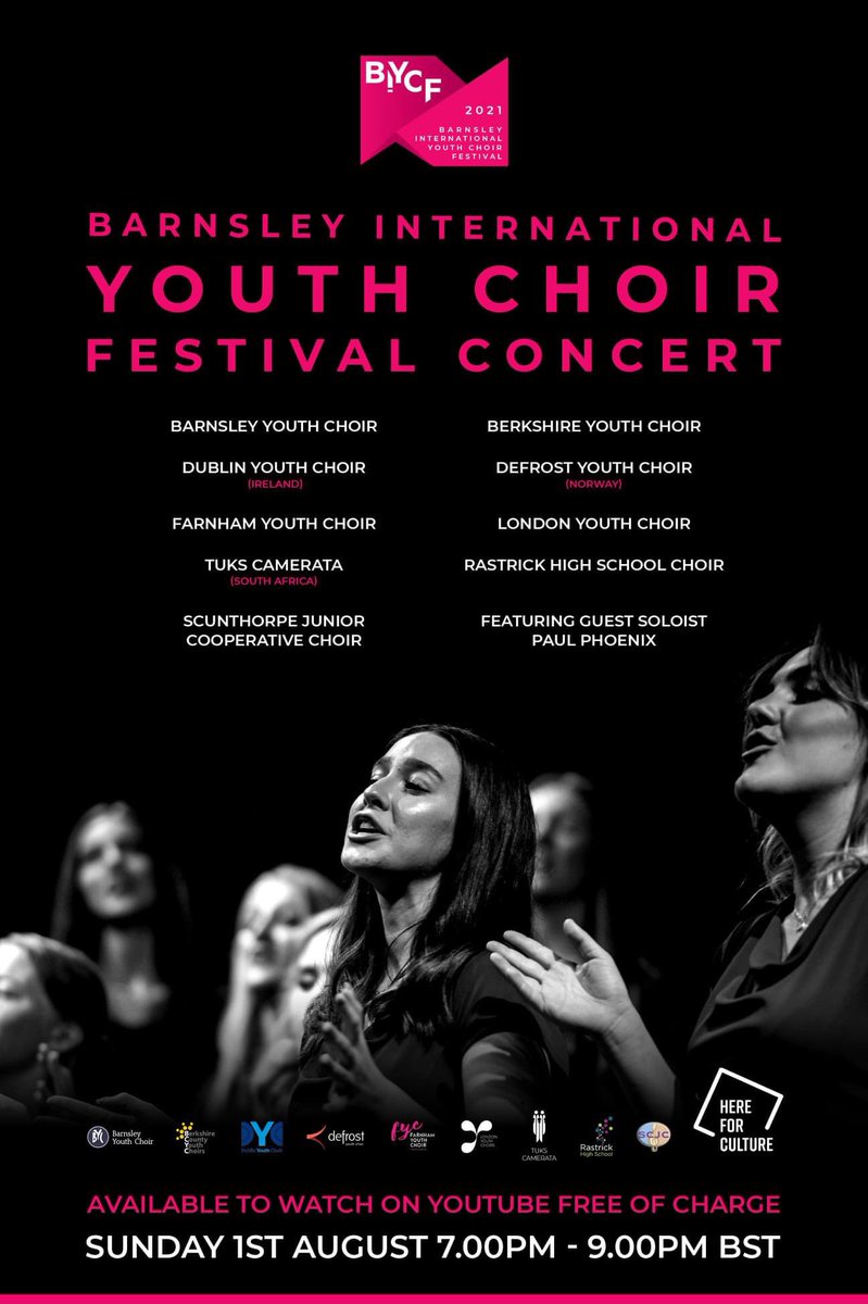 Sunday 1st August at 7.00pm - link to follow. Free to watch and will be available on YouTube. 

Such wonderful choirs involved. We hope to see you there!