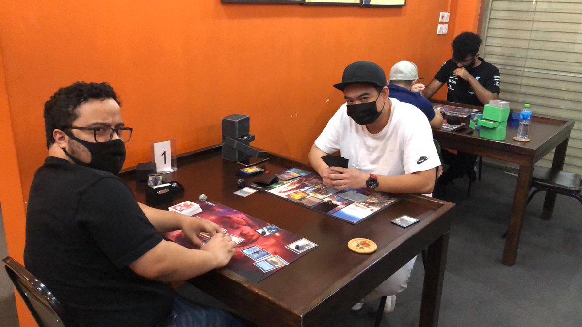 Howayte's tweet image. Its been a LONG time since we played in an #mtg tournament with another format. Definitely refreshing and it looks like the Pioneer/Standard scene has come back to #Howayte 💪