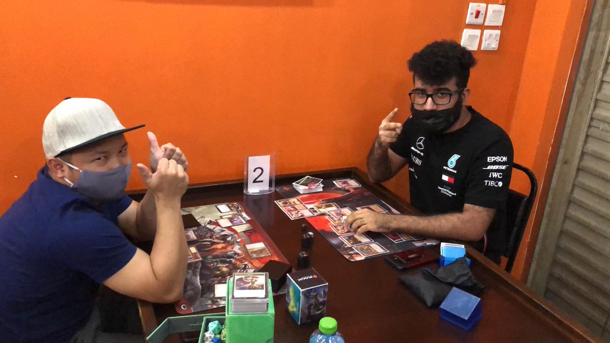 Howayte's tweet image. Its been a LONG time since we played in an #mtg tournament with another format. Definitely refreshing and it looks like the Pioneer/Standard scene has come back to #Howayte 💪