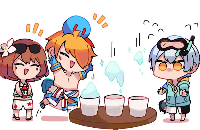 かき氷
#コンパスお絵描き 