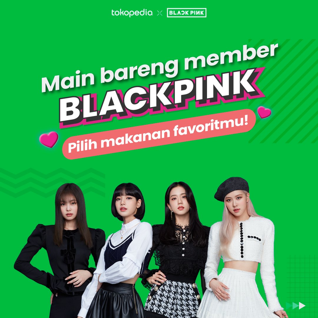 BLACKPINK tokopedia インドネシア Main bareng BLACKPINK yukk! #TokopediaxBLACKPINK #BLACKPINK