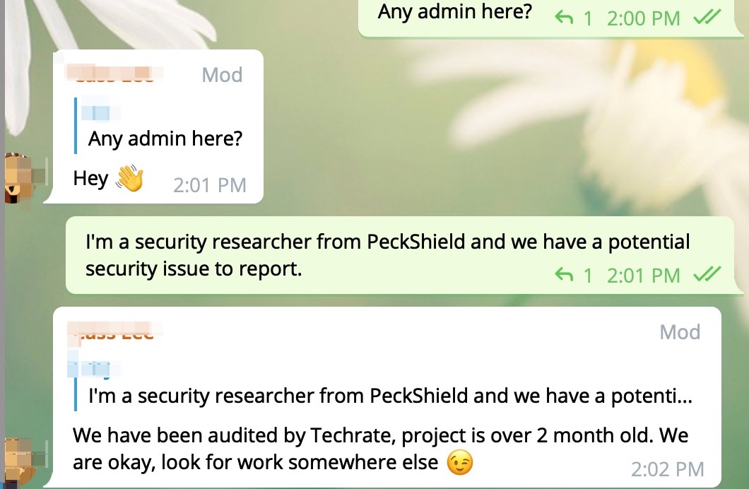 PeckShield Inc. tweet media