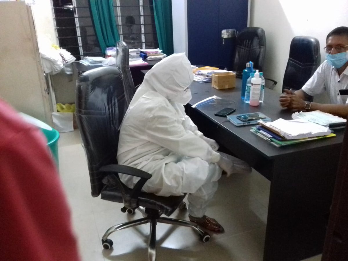 SdiproB's tweet photo. SDO(C) Dr. Neha Yadav &amp; AC Pranjal Pran Saikia visited SKMCH last night.They visited the Covid General Ward &amp; ICU. Interacted with the patients and found all are stable.Also took stock of the food quality, availability of medicines &amp; oxygen. https://t.co/c5GBRJxVtg