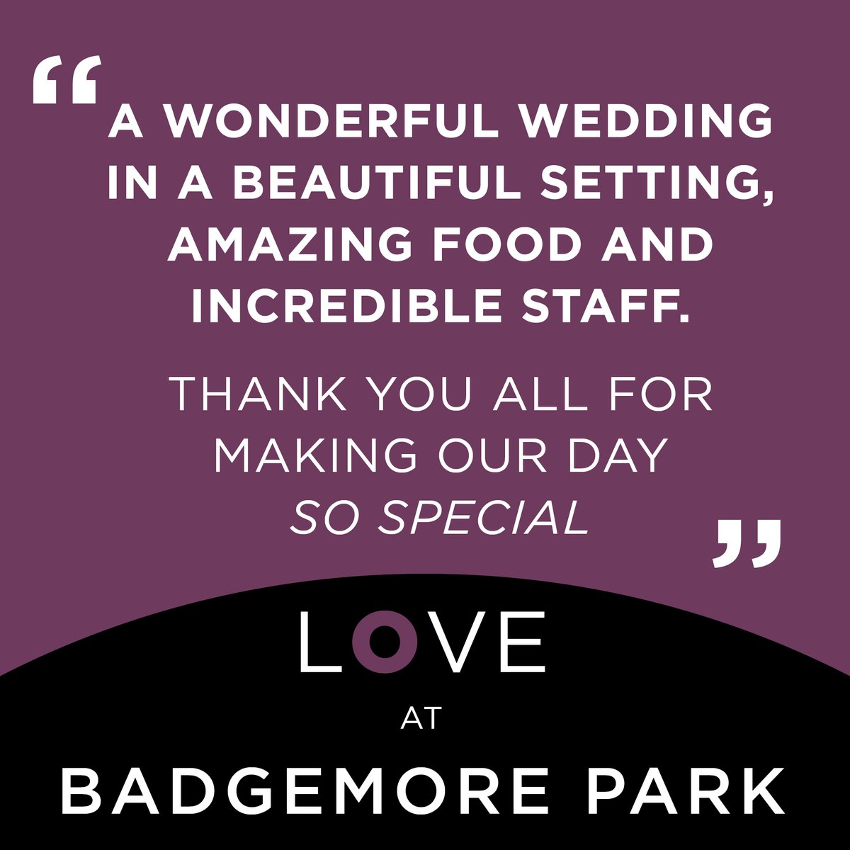 FEEDBACK! ❤️

More amazing feedback from one of our happy couples! 

To find out more about getting married at Badgemore Park - click the link below 👇

ow.ly/wr5c50FyX6b