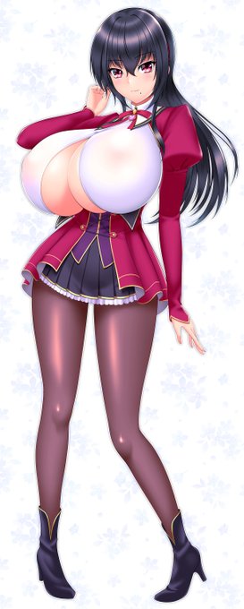 ファレンチデシュカ女学園制服の麗衣華を、今の自分の画風に少し修正してみました。 