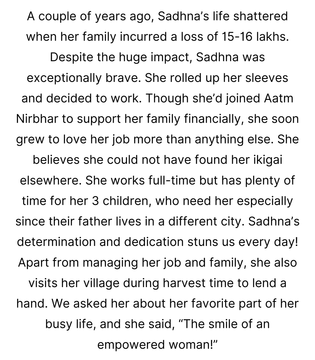 aatmnirbhar2017's tweet photo. Read Sadhna's story!
#dedication #responsibility #WomenPower #womenempowerment #resilience #resilientlyonwards #gettingbackup #womeninmobility #AatmNirbharBharat 
@UN_Women @unwomenindia @HeroMotoCorp @tvsmotorcompany @OlaMobilityInst  @ActionAidIndia @Snehalaya https://t.co/7uYxL4oAHw