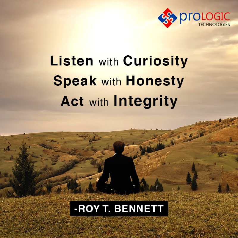 ProLogicTechno's tweet photo. When you are honest & maintain integrity you create value with every communication & lay foundation of trust & confidence.
#PrologicTechnologies #thursdaymotivation #thursdayvibes #thursdaythoughts #positivity #goodvibes #honsest #integrity #speaking #confidence #trust #inspired https://t.co/Yykk2fkDHP