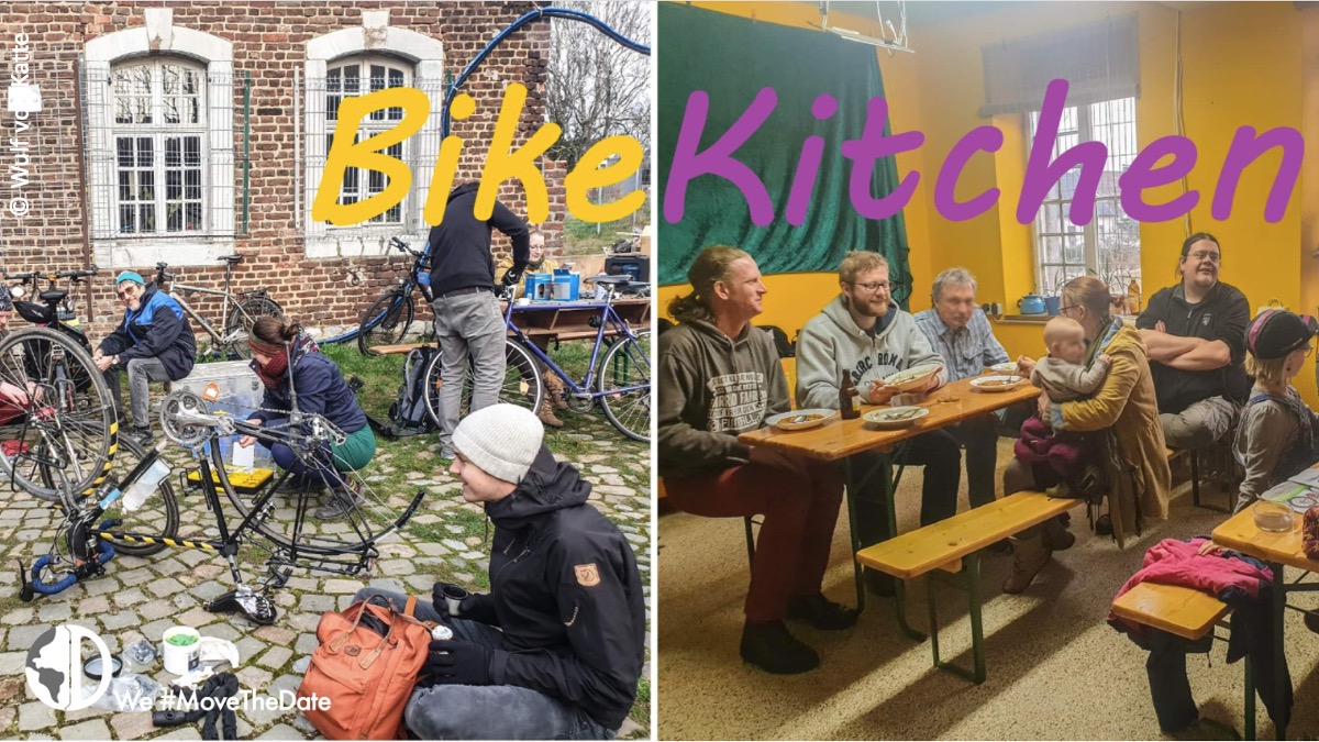 Aachen macht sich auf den Weg in die Mobilitätswende. Aachenerinnen und Aachener zeigen bereits ihr Potential und wie eine ressourcenschonende Zukunft aussehen kann. Wie zum Beispiel die BikeKitchen Aachen – integrativ, kollektiv, nachhaltig #MoveTheDate facebook.com/pg/bikekitchen…