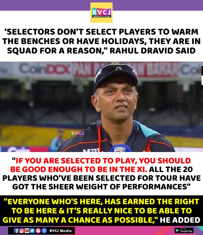 RVCJ_FB's tweet photo. Rahul Dravid on selection.. https://t.co/37w43hyAEz