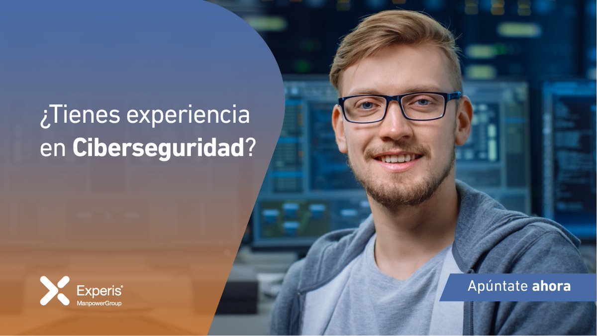 ExperisES's tweet photo. El Talento de mujeres y hombres como tú sigue moviendo el mundo. Eres imprescindible en #Ciberseguridad. Sigue creciendo con Experis. #elfuturocontigo #newStart #imprescindibles.
https://t.co/e0qJkQrNjA https://t.co/6B4BK3fj9O