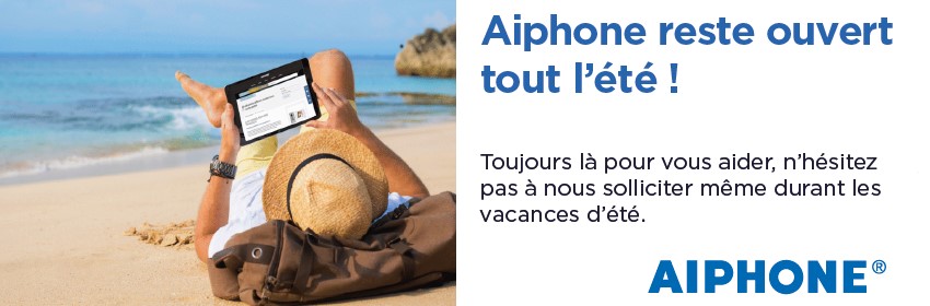 AiphoneFrance's tweet photo. Nos bureaux sont ouverts tout l'été
Du Lundi au Jeudi : de 8h30 à 12h et de 13h à 17h30
Le Vendredi : de 8h30 à 12h et de 13h à 16h30

Nous vous souhaitons de bonnes vacances ! https://t.co/LqEObcZtWx