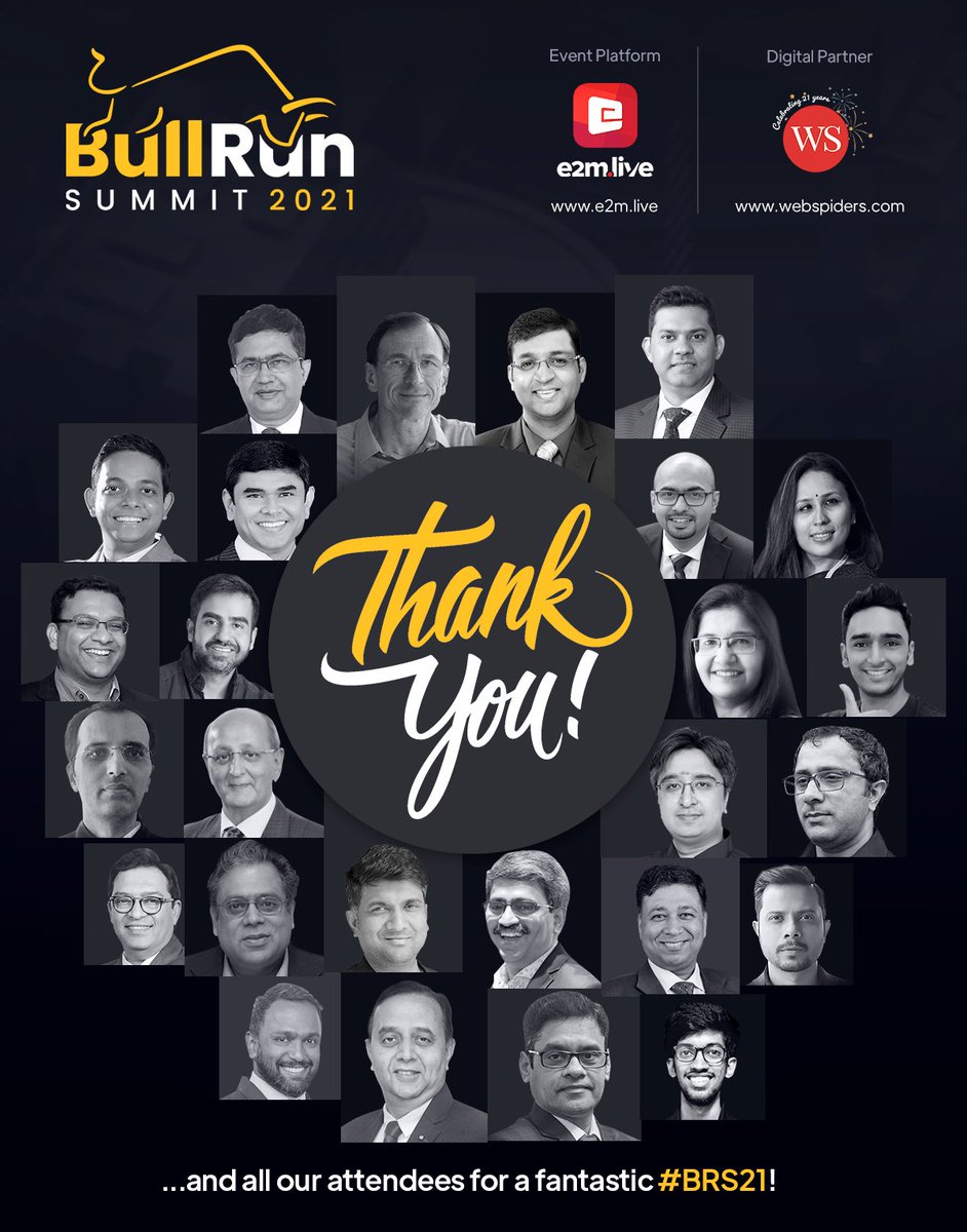 BullRunSummit's tweet photo. Thank you each and everyone for making #BRS21 a success! 👏👏👏 https://t.co/6uDK2ttAFb