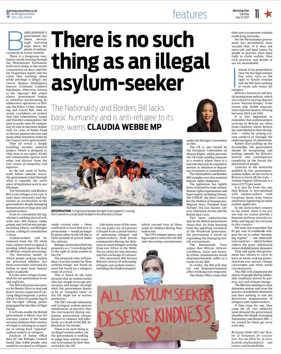 There is no such thing as an illegal Asylum Seeker

My latest article 👇🏾