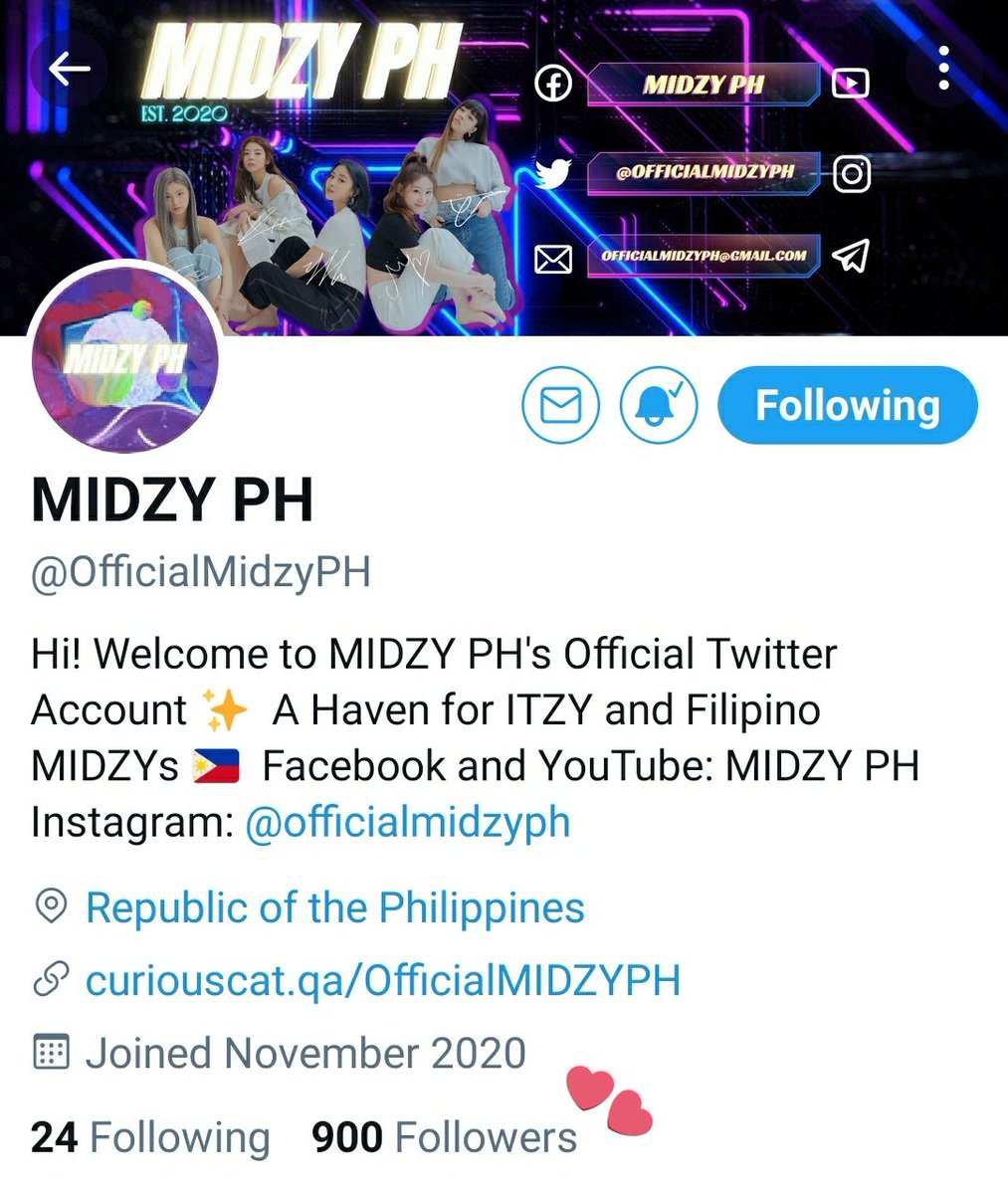OfficialMidzyPH's tweet photo. HAPPY 900K+ TWITTER FOLLOWERS 🥳

Maraming salamat sa pagmamahal at suporta ninyo, MIDZYs! 💕

Welcome to the fam! Road to 1K na ba this? CHAROT 🙈😅

#ITZY #있지 @ITZYofficial
#MIDZY #믿지 #ITZYPHILIPPINES
#MIDZYPH #BloomingDahlia🌸 https://t.co/0qGIlSk1gl