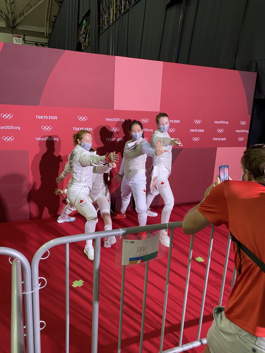 Loved witnessing the <a href="/TeamCanada/">Team Canada</a> Women’s Foil Team attack with such passion &amp; unity today. 
Congratulations is in order for their tremendous battle all the way to 5th.  
En Garde! #Tokyo2020
<a href="/CBCOlympics/">CBC Olympics</a> #Olympics #Fencing #UnitedByEmotion